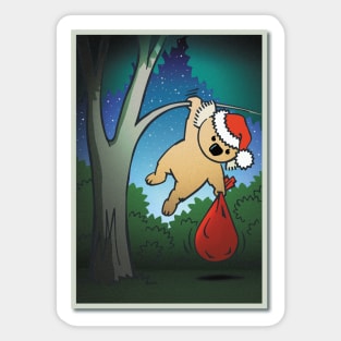 Santa Koala Sticker